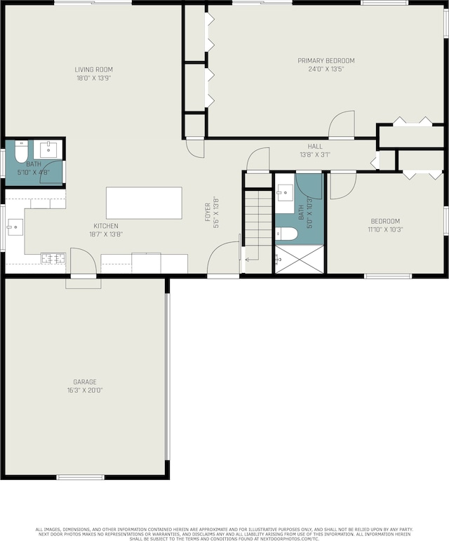 7262 Hatchery Rd, Waterford, MI 48327 - property floor plan