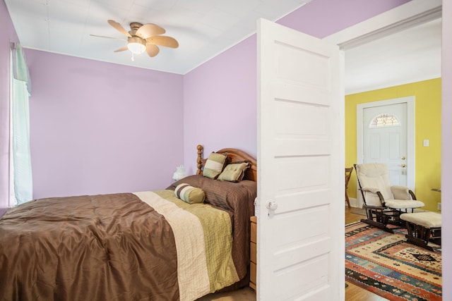 68687 M-43, South Haven, MI 49090 - bedroom featuring a ceiling fan