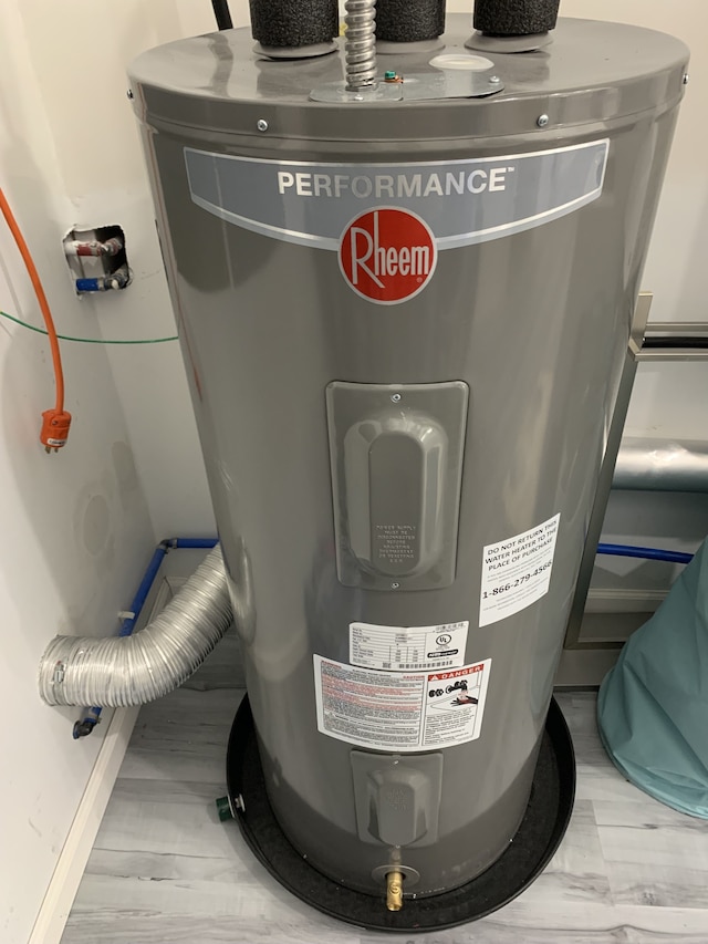 utilities featuring water heater