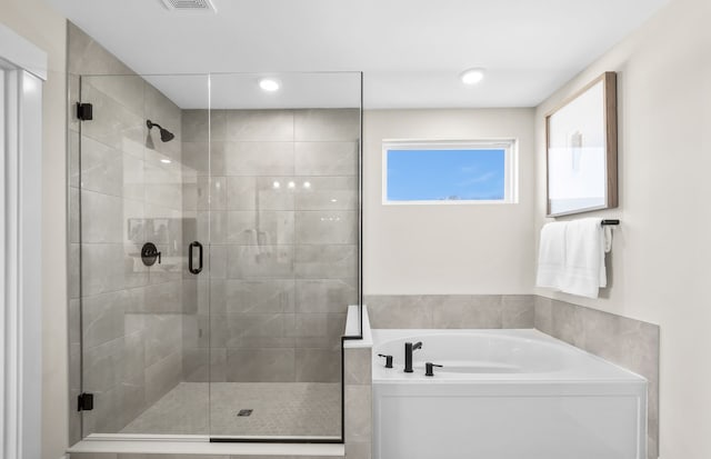 6235 Marsh, Ypsilanti, MI 48197 - full bathroom featuring a garden tub and a stall shower