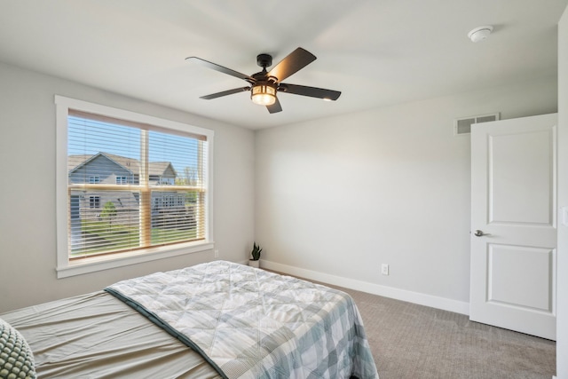 5534 Helmsdale Blvd, West Bloomfield, MI 48322 - bedroom with carpet floors, baseboards, and a ceiling fan