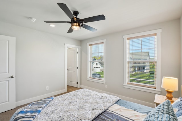 5534 Helmsdale Blvd, West Bloomfield, MI 48322 - bedroom featuring baseboards, a ceiling fan, and recessed lighting