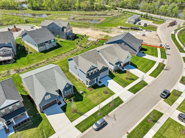 5534 Helmsdale Blvd, West Bloomfield, MI 48322 - aerial view of residential area with a large body of water