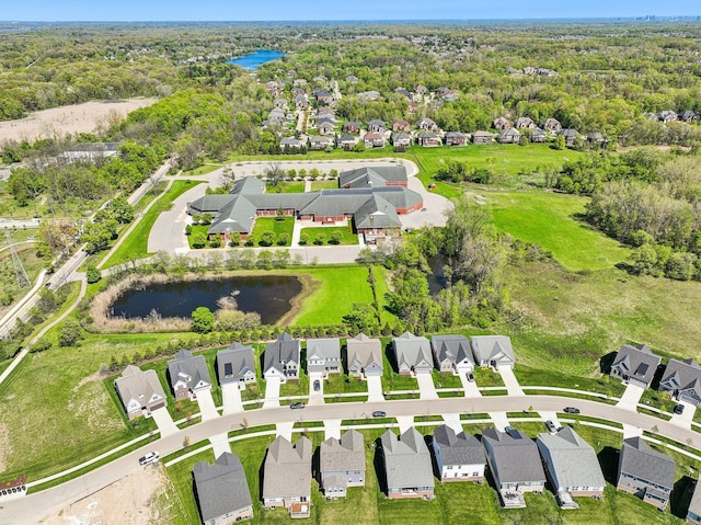5534 Helmsdale Blvd, West Bloomfield, MI 48322 - aerial view of property's location with nearby suburban area and a large body of water