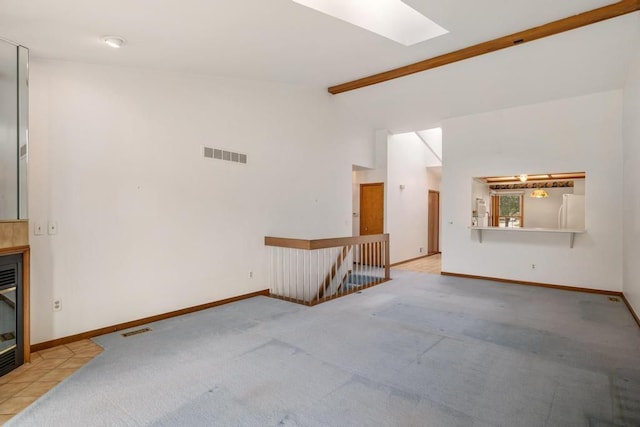 43389 Riverbend Blvd, Clinton Township, MI 48038 - unfurnished living room featuring carpet floors and baseboards