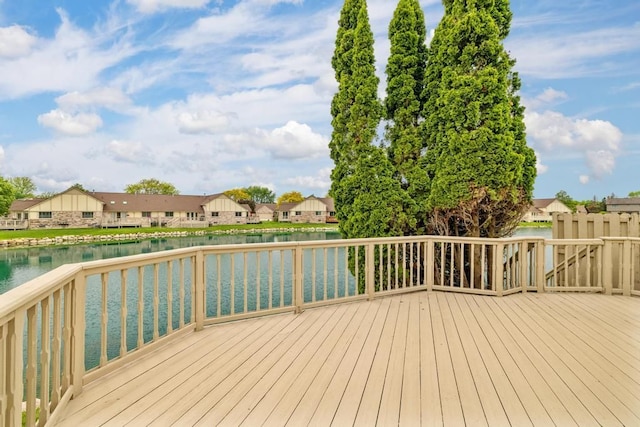 43389 Riverbend Blvd, Clinton Township, MI 48038 - deck featuring a residential view and a water view