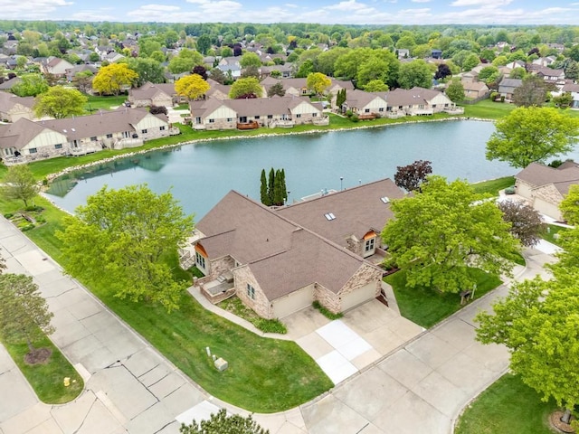 43389 Riverbend Blvd, Clinton Township, MI 48038 - aerial perspective of suburban area with a nearby body of water