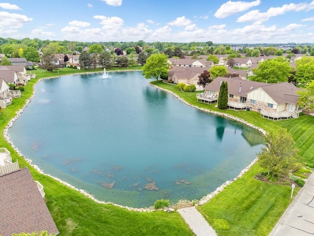 43389 Riverbend Blvd, Clinton Township, MI 48038 - aerial perspective of suburban area featuring a large body of water