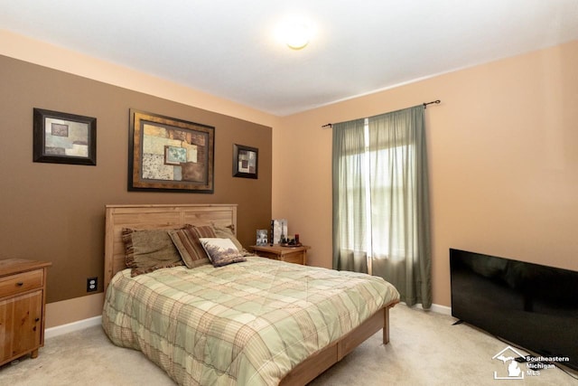 1786 Arbor Creek Dr, Monroe, MI 48162 - bedroom with light carpet and baseboards