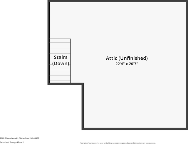 2660 Silverdown Ct, Waterford, MI 48328 - property floor plan