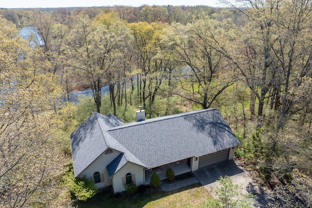 11021 Heather Ln, Canadian Lakes, MI 49346 - view of subject property featuring a heavily wooded area