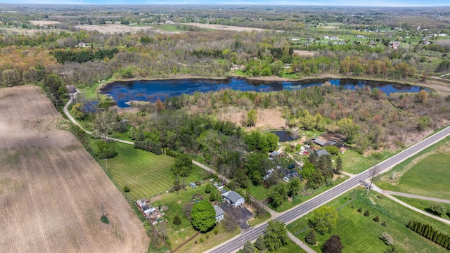5060 Pratt Rd, Metamora, MI 48455 - overview of rural landscape with a nearby body of water