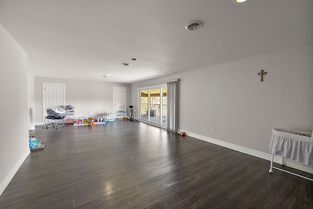 5060 Pratt Rd, Metamora, MI 48455 - interior space featuring dark wood-style floors and baseboards