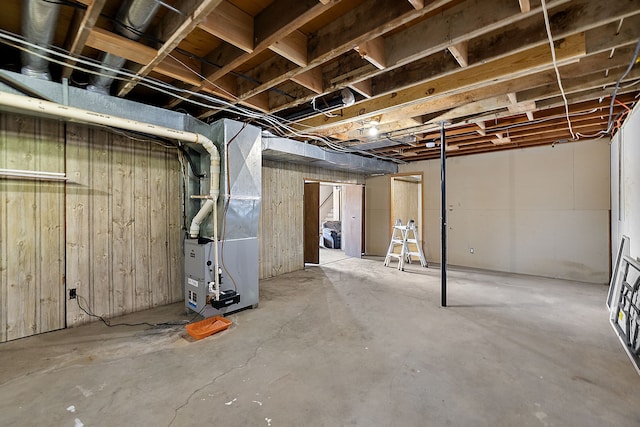 5060 Pratt Rd, Metamora, MI 48455 - unfinished basement featuring heating unit