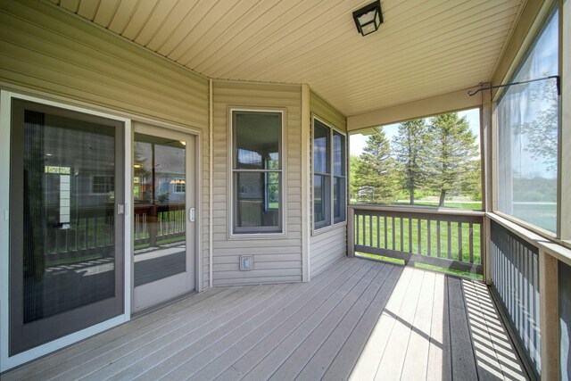 3605 Terrace Hills Ln, Jackson, MI 49203 - view of wooden terrace