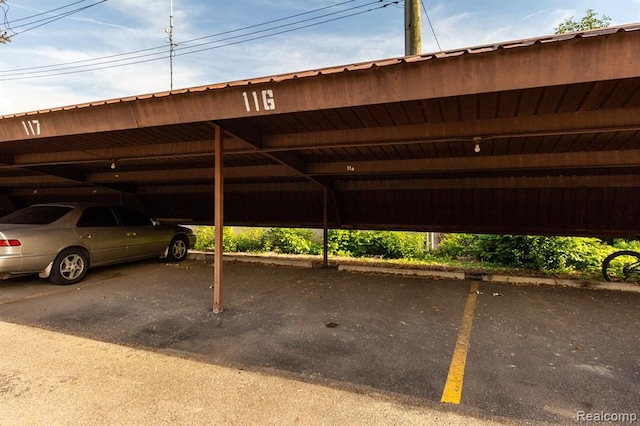 24111 Meridian Rd Unit 116, Grosse Ile, MI 48138 - view of covered parking lot