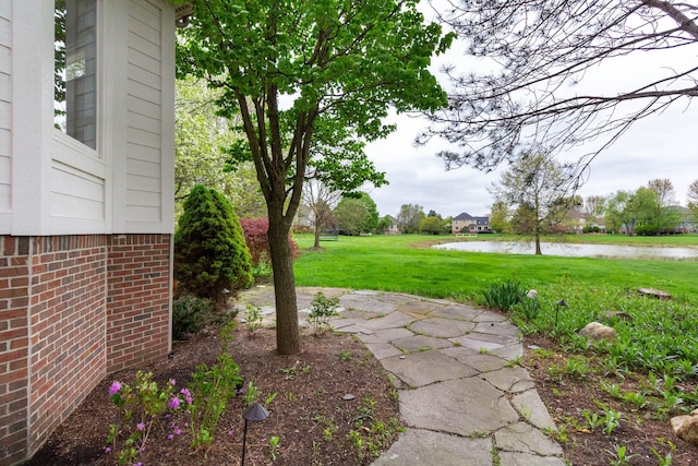 685 Dornoch Dr, Ann Arbor, MI 48103 - view of green lawn with a water view