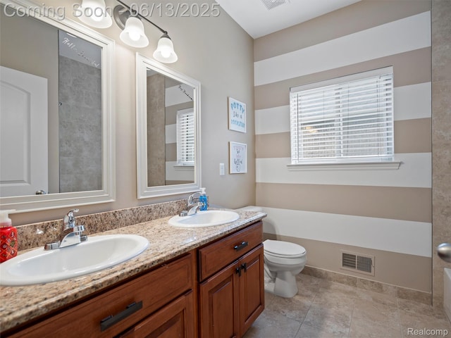 45877 Andrew Dr, Macomb, MI 48044 - full bathroom with toilet and double vanity