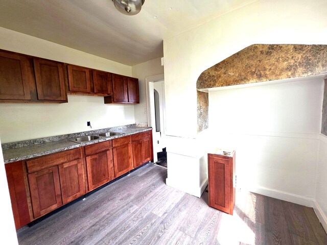 19183 Yonka St, Detroit, MI 48234 - kitchen with a sink and wood finished floors