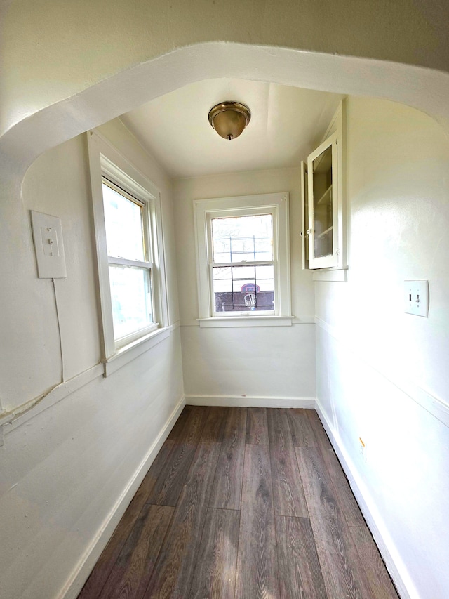 19183 Yonka St, Detroit, MI 48234 - additional living space featuring dark wood-style floors and baseboards