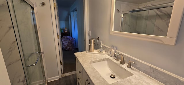 9608 Mercedes, Redford, MI 48239 - full bath with a marble finish shower and vanity