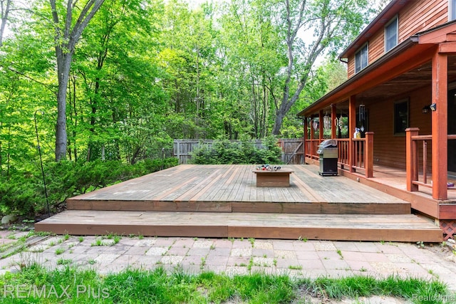 3168 Farmbrook Ln, Metamora, MI 48455 - deck featuring area for grilling