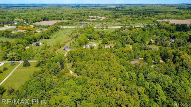 3168 Farmbrook Ln, Metamora, MI 48455 - aerial view of property's location with a heavily wooded area