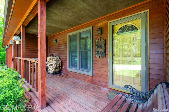 3168 Farmbrook Ln, Metamora, MI 48455 - view of wooden porch
