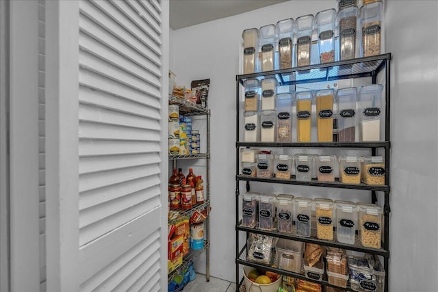 view of pantry