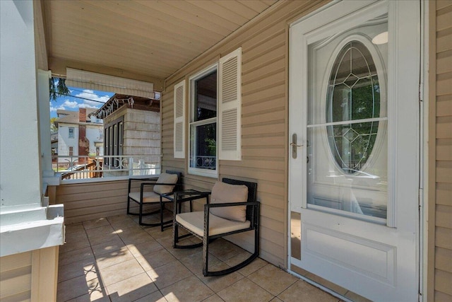 view of patio / terrace with covered porch