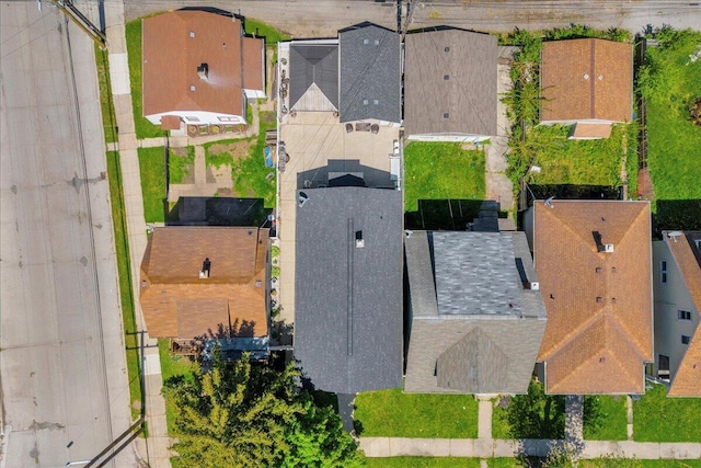aerial perspective of suburban area