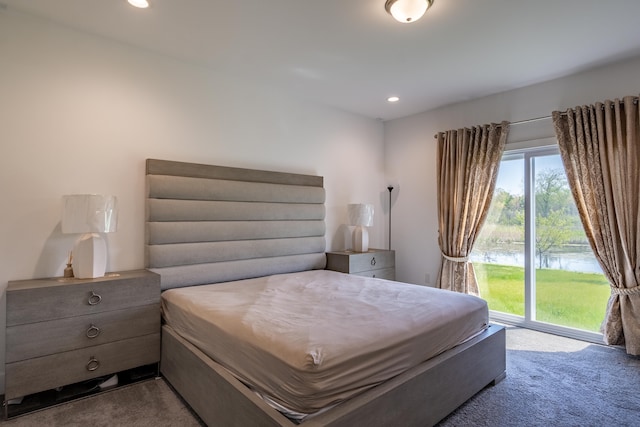 54598 Deadwood Ln, Utica, MI 48316 - bedroom with carpet floors, access to outside, and recessed lighting