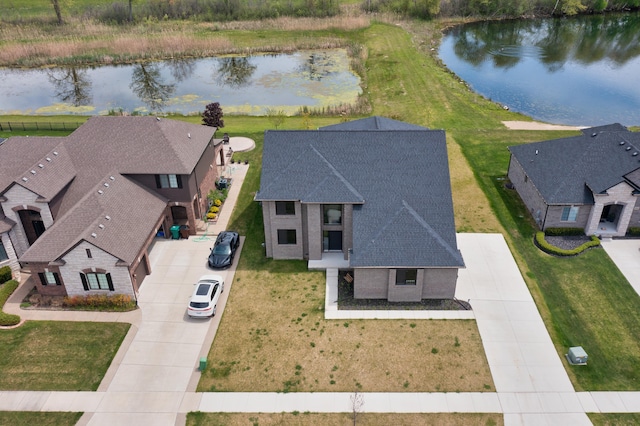 54598 Deadwood Ln, Utica, MI 48316 - view from above of property featuring a nearby body of water