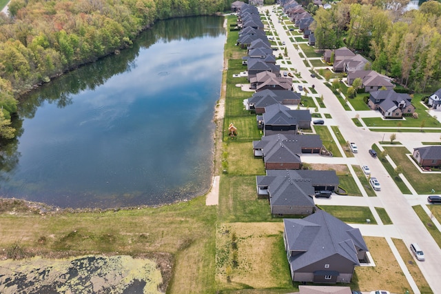54598 Deadwood Ln, Utica, MI 48316 - aerial view of property and surrounding area with nearby suburban area and a nearby body of water