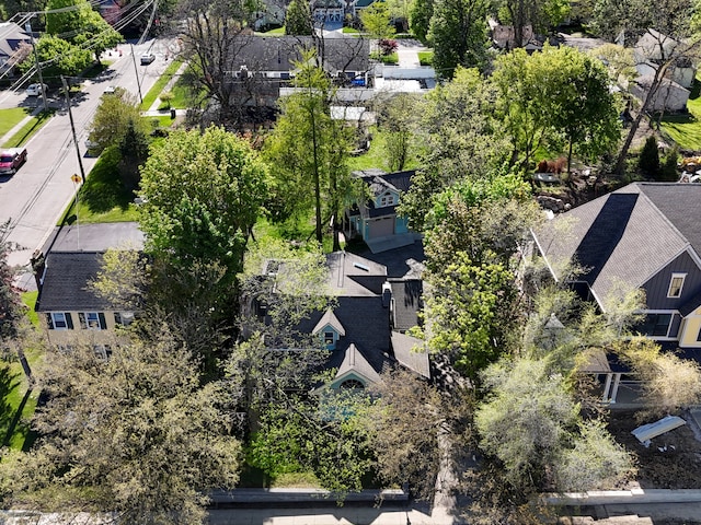 270 S Center St, Northville, MI 48167 - aerial view of residential area