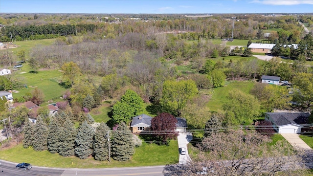 1431 E Oliver St, Owosso, MI 48867 - drone / aerial view of a heavily wooded area