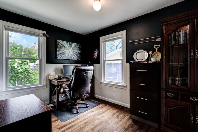 132 Jerome Ave, Ypsilanti, MI 48198 - office with wood finished floors and baseboards