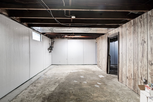 132 Jerome Ave, Ypsilanti, MI 48198 - below grade area with wood walls and gas meter