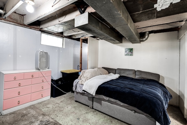 132 Jerome Ave, Ypsilanti, MI 48198 - bedroom with concrete flooring
