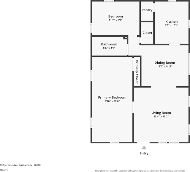 132 Jerome Ave, Ypsilanti, MI 48198 - home floor plan