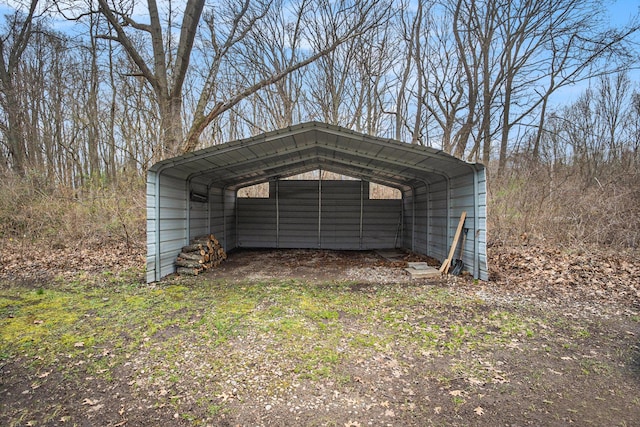 6280 Gleason Rd, Saugatuck, MI 49453 - view of outdoor structure with a carport