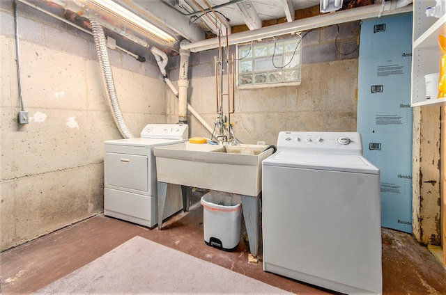 laundry room featuring independent washer and dryer