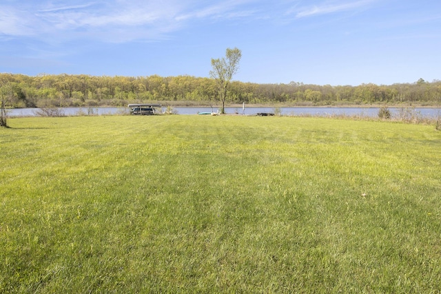9458 Edwin Markham Rd, Brooklyn, MI 49230 - view of grassy yard featuring a water view