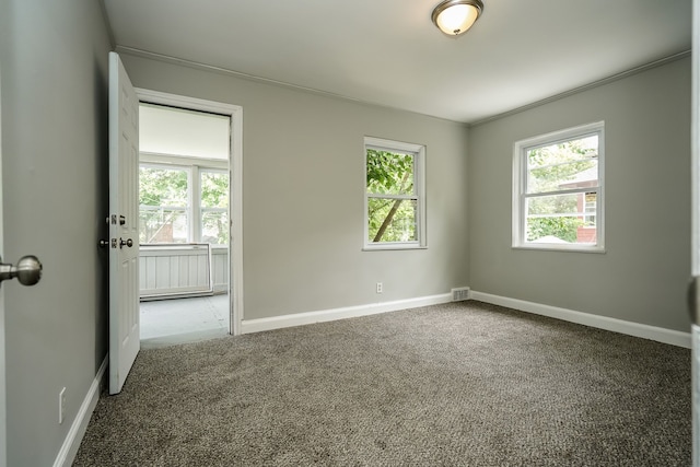 17344 Wisconsin St, Detroit, MI 48221 - carpeted empty room featuring baseboards and ornamental molding