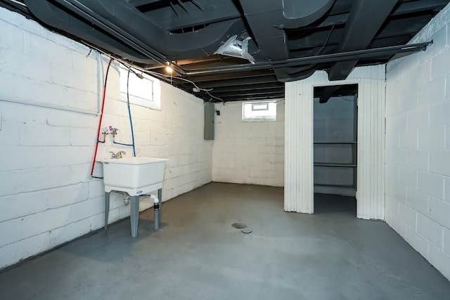 17344 Wisconsin St, Detroit, MI 48221 - below grade area featuring concrete block wall