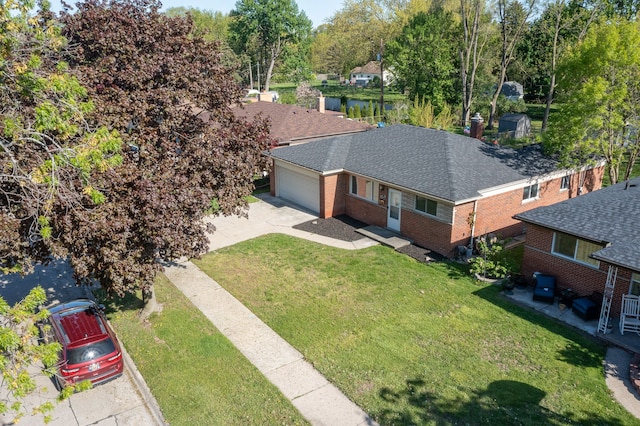 aerial view of property and surrounding area