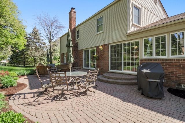 view of patio / terrace with area for grilling