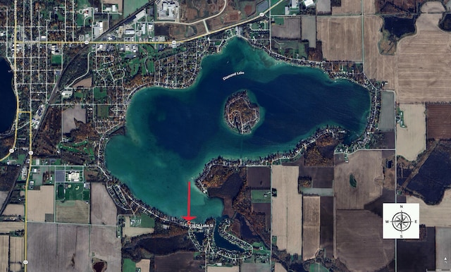 aerial view of property's location