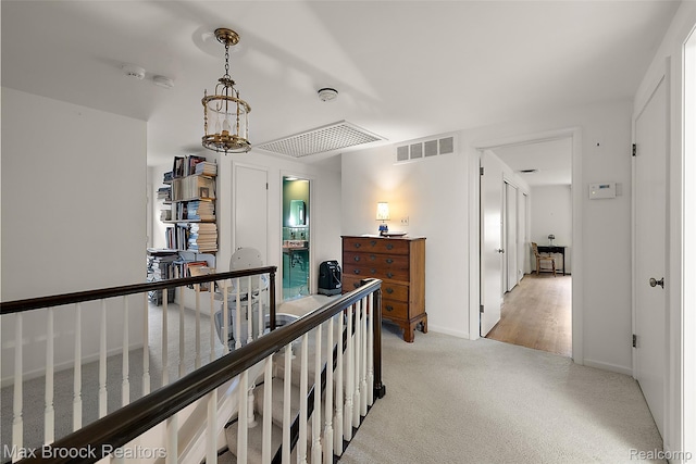 3287 Bradway Blvd, Bloomfield Hills, MI 48301 - hall featuring light colored carpet and baseboards