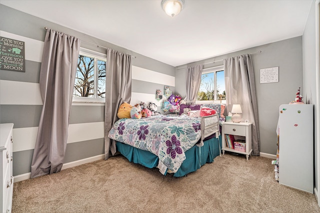 9703 Tower Rd, South Lyon, MI 48178 - bedroom with light colored carpet and baseboards
